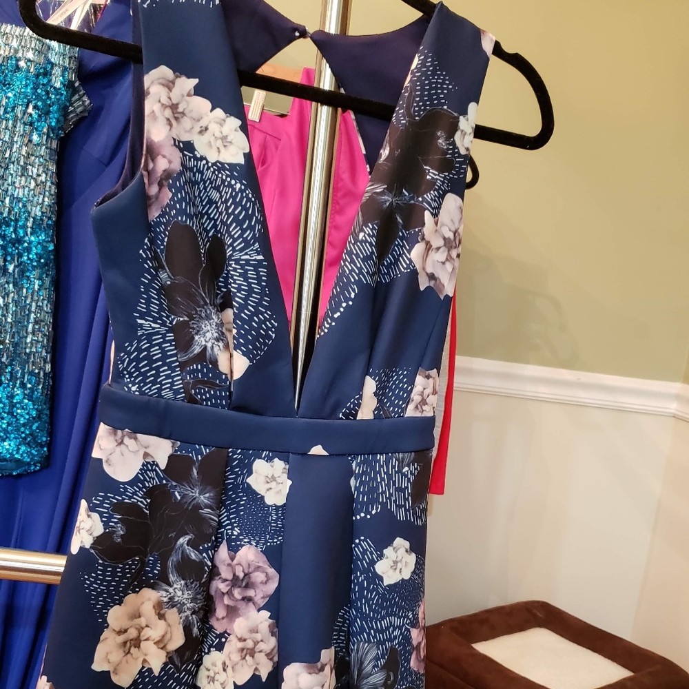 Lulus Blue Floral Romper